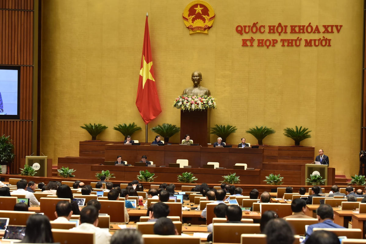 Quang cảnh phiên họp Quốc hội ngày 10/11. Ảnh: Quang Vinh.