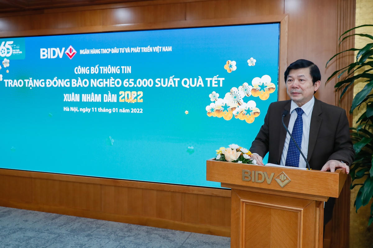 Phó Chủ tịch UBTƯ MTTQ Việt Nam Nguyễn Hữu Dũng phát biểu tại chương trình. Ảnh: Quang Vinh.