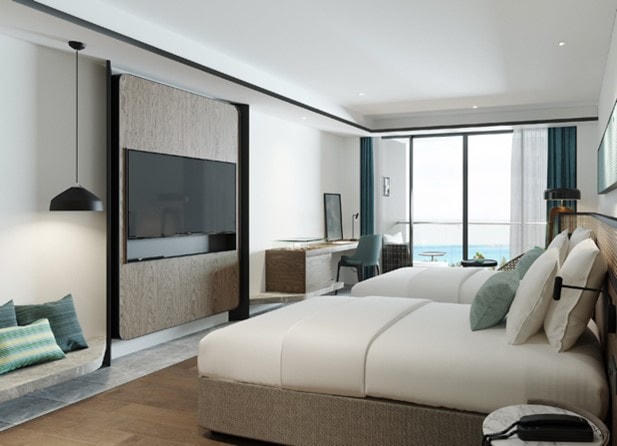 Phòng nghỉ 5 sao với tầm view hướng biển của FLC City Beach Quy Nhơn.