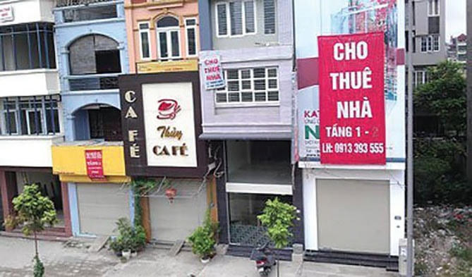 Giá nhà cho thuê giảm sâu vẫn ế khách.