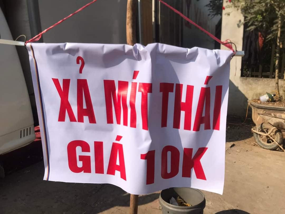 Trên mạng xã hội, nhiều người cũng kêu gọi ủng hộ mít Thái giúp thương lái và nông dân, mức giá thậm chí còn dưới 10.000 đồng/kg.