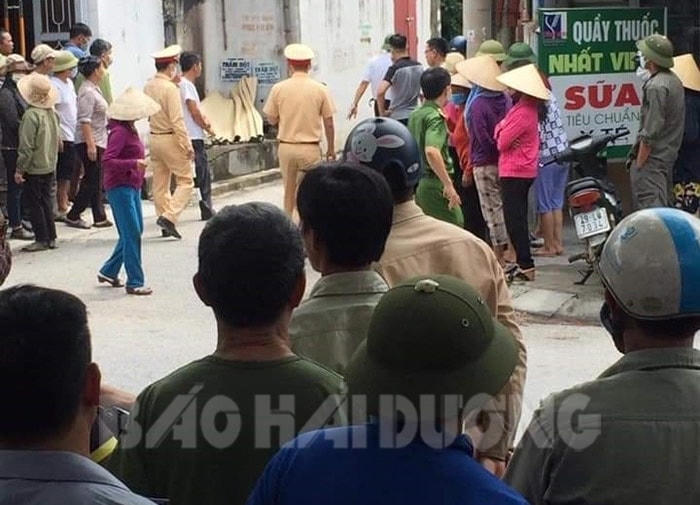      Hiện trường nơi ông T tự thiêu.