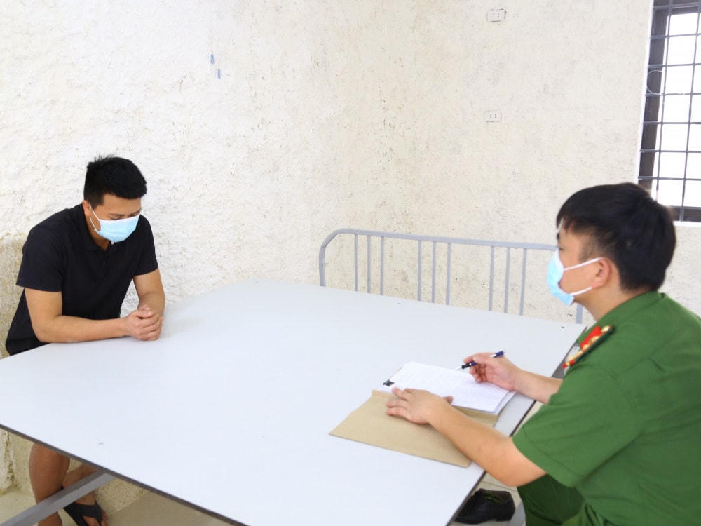 Đối tượng Nguyễn Hữu Quân. Ảnh: CAHT.