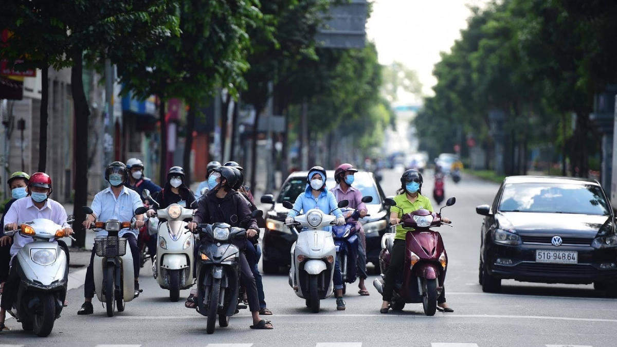 Đường Võ Thị Sáu, TP HCM sáng ngày 23/8. Ảnh: CTV.