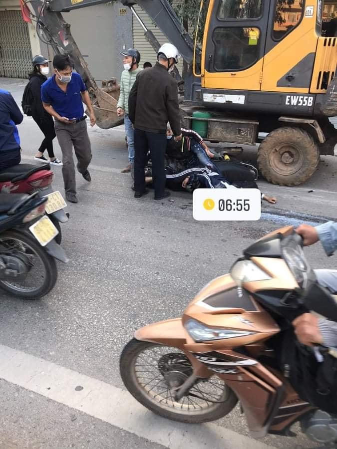 Hiện trường vụ tai nạn.