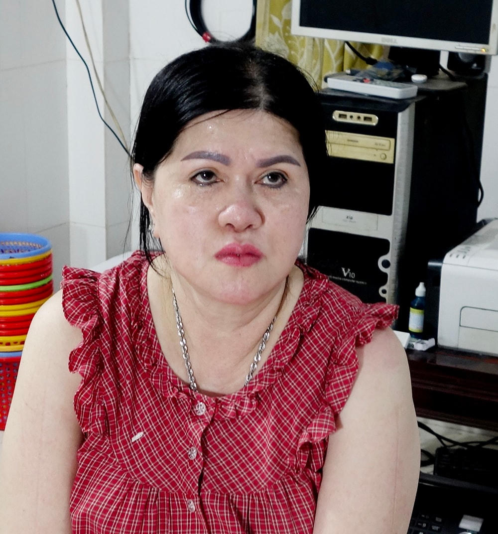 Nguyễn Thị Thủy Liên, một trong 3 đối tượng cầm đầu.
