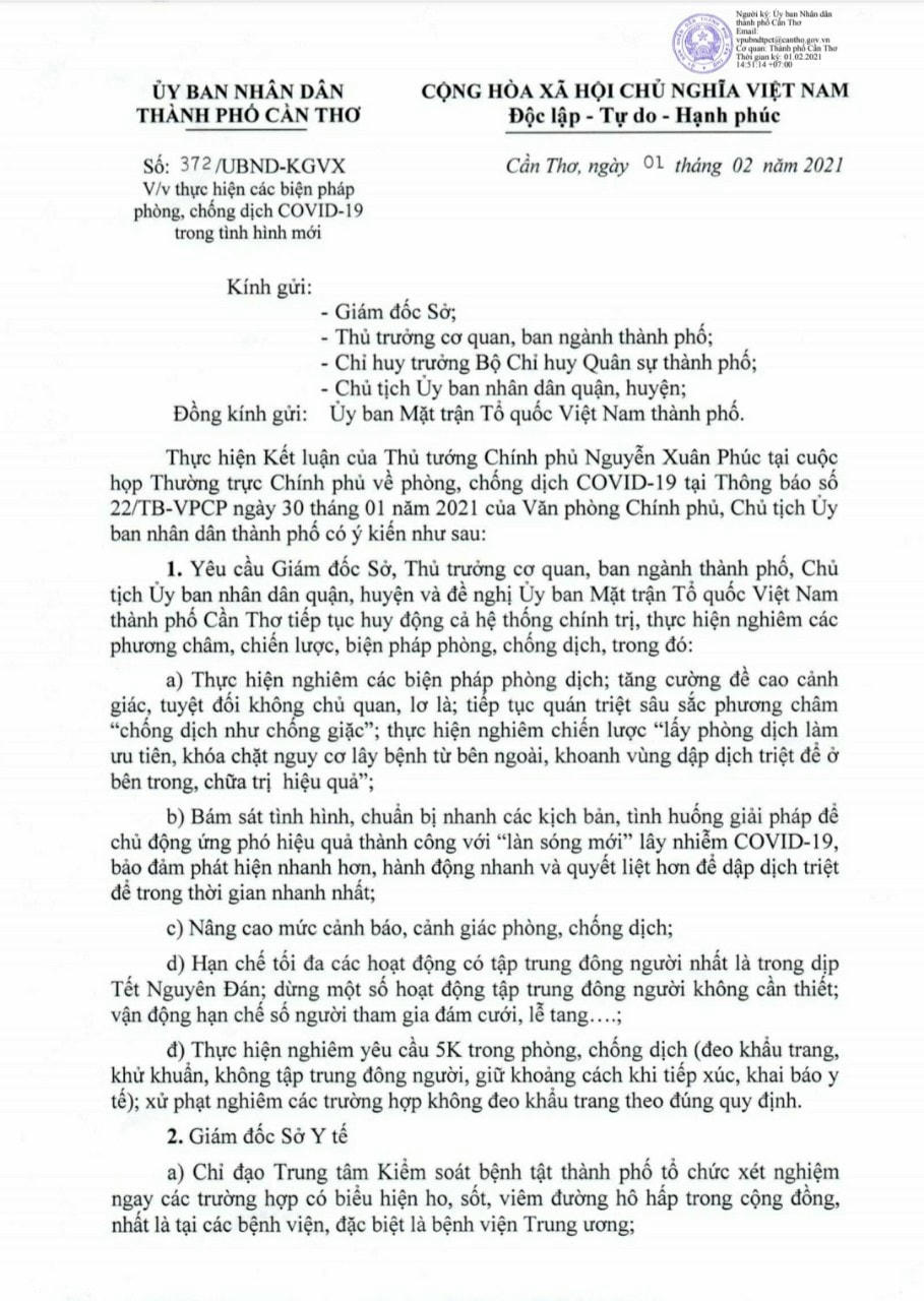 Một phần công văn 