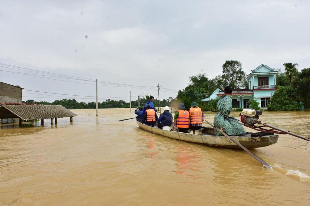 Lũ lớn trên các sông. Ảnh minh họa.