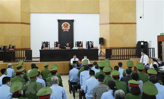 Quang cảnh phiên tòa. Ảnh: TTXVN.