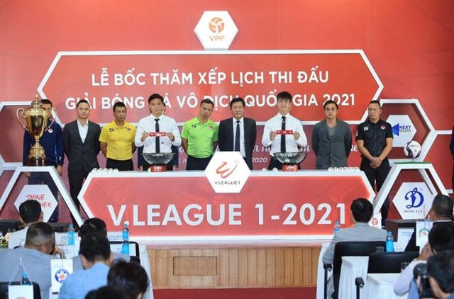 Lễ bốc thăm lịch thi đấu V-League 2021.