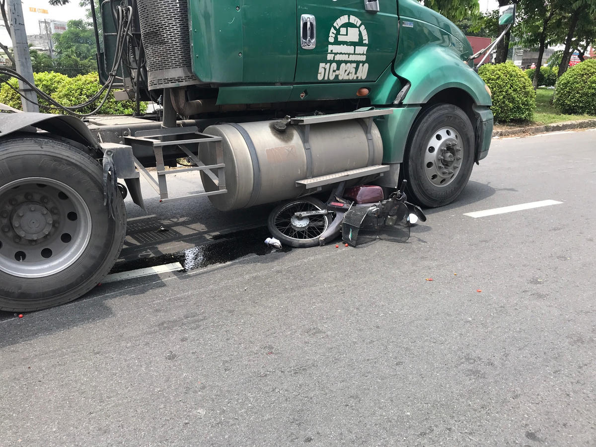 Hiện trường vụ tai nạn. Ảnh: TL.