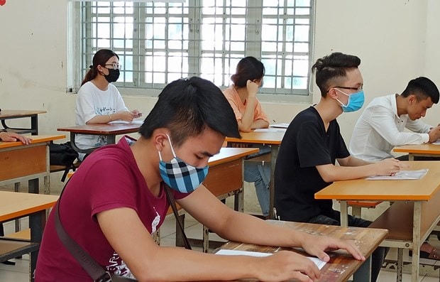 Học sinh Hà Nội dự thi tốt nghiệp trung học phổ thông năm 2020. (Ảnh: Vietnam+).