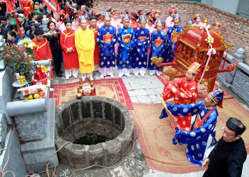 Giếng Giàn, làng Xuân Đỉnh.