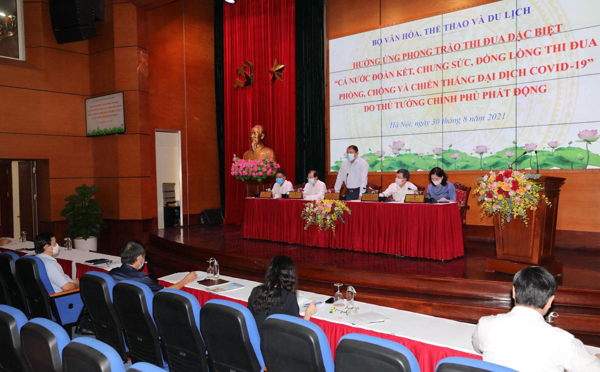 Bộ VHTTDL sẽ tổ chức các hoạt động VHNT mang tới "Liều vaccine tinh thần”, tiếp thêm sức mạnh cho nhân dân vượt qua đại dịch.