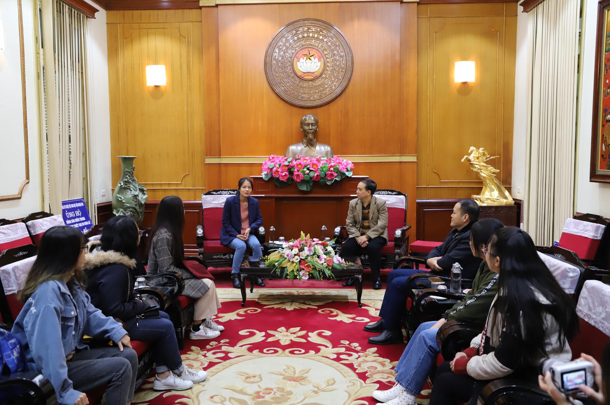 Quang cảnh buổi tiếp.