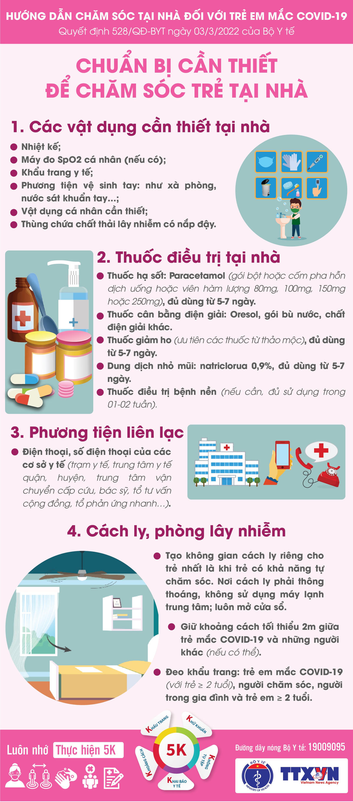 Bộ Y tế hướng dẫn chăm sóc tại nhà đối với trẻ em mắc Covid-19