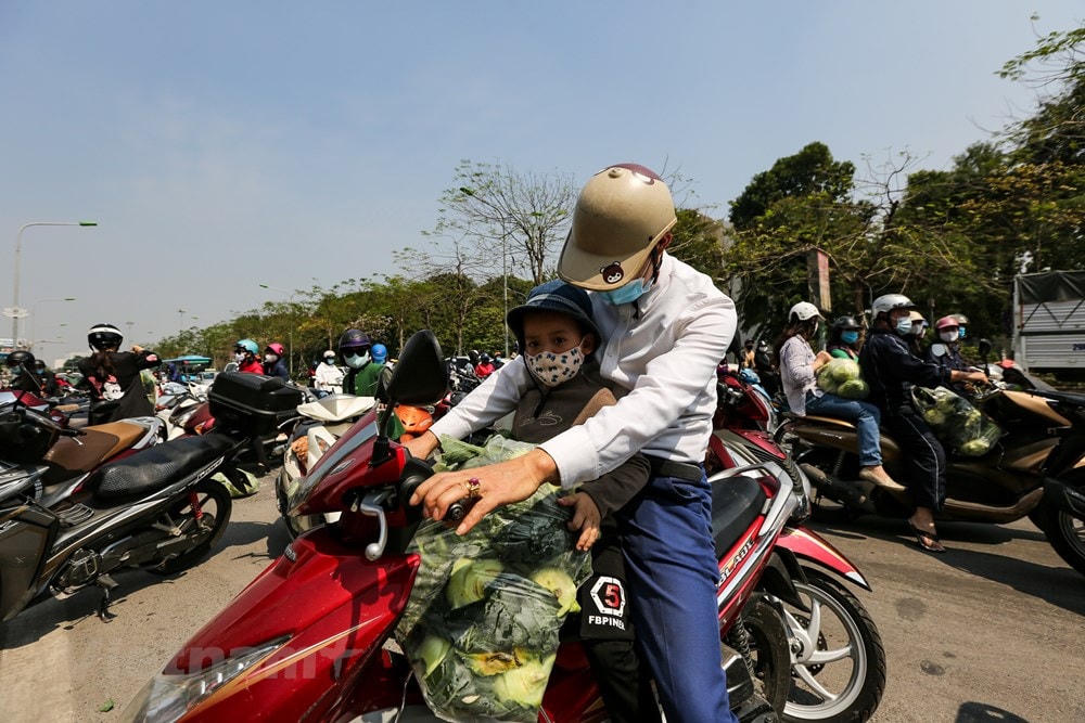 Việc thu mua ủng hộ hoa màu cho bà con vùng Hải Dương vừa kịp thời vừa thể hiện tinh thần tương thân tương ái của người Việt Nam. (Ảnh: Minh Sơn/Vietnam+).