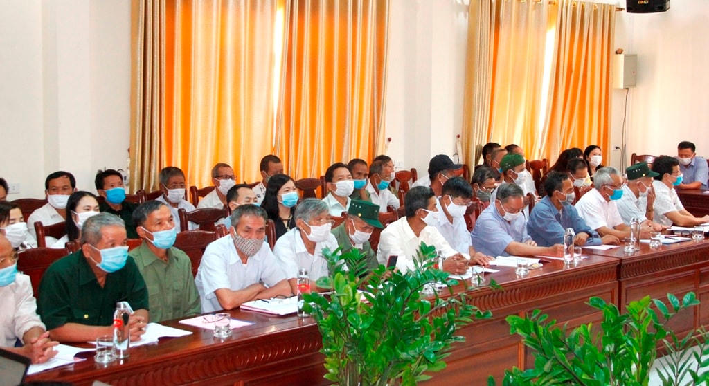 Các đại biểu là những người uy tín trong đồng bào dân tộc thiểu số tham dự đợt tập huấn do Ủy ban Trung ương MTTQ Việt Nam tổ chức.
