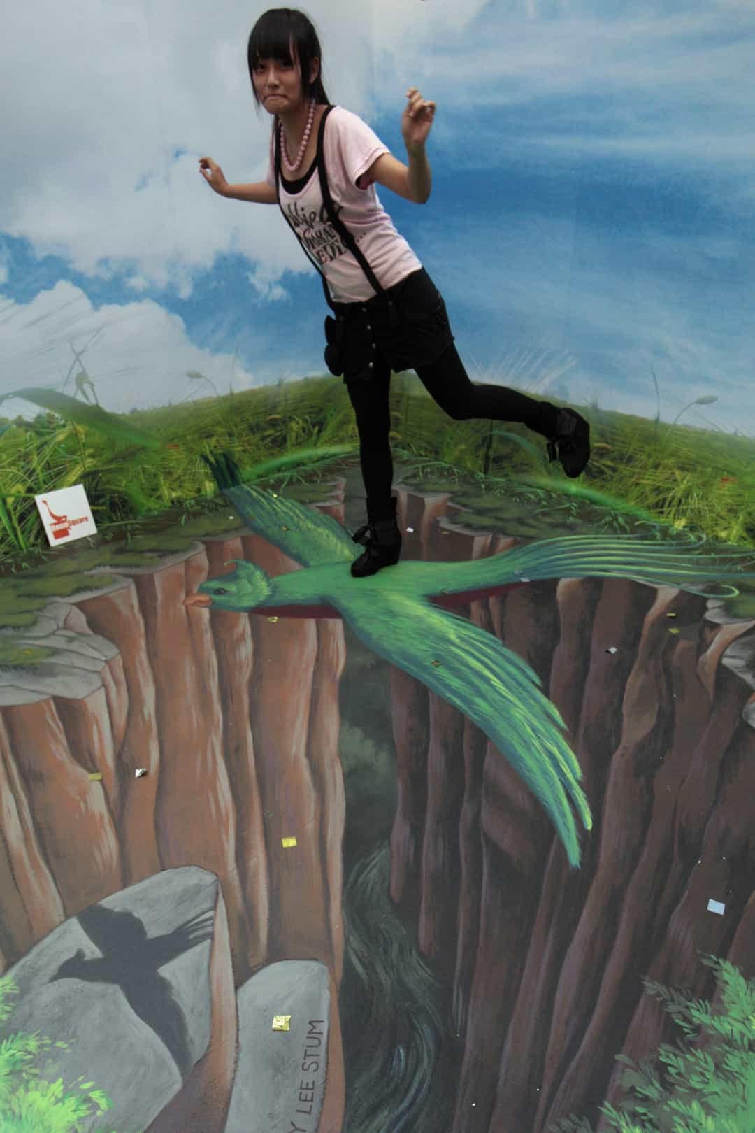 Một bức 3D phong cảnh trông rất thực tế.  