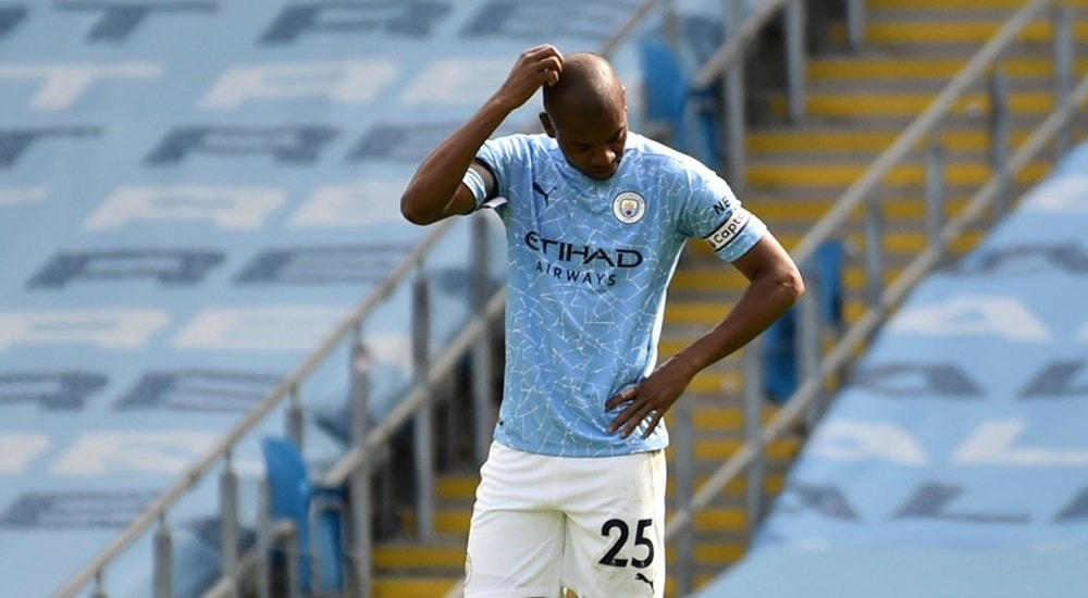 Fernandinho chỉ được tung vào sân từ phút 64. (Nguồn: AP).