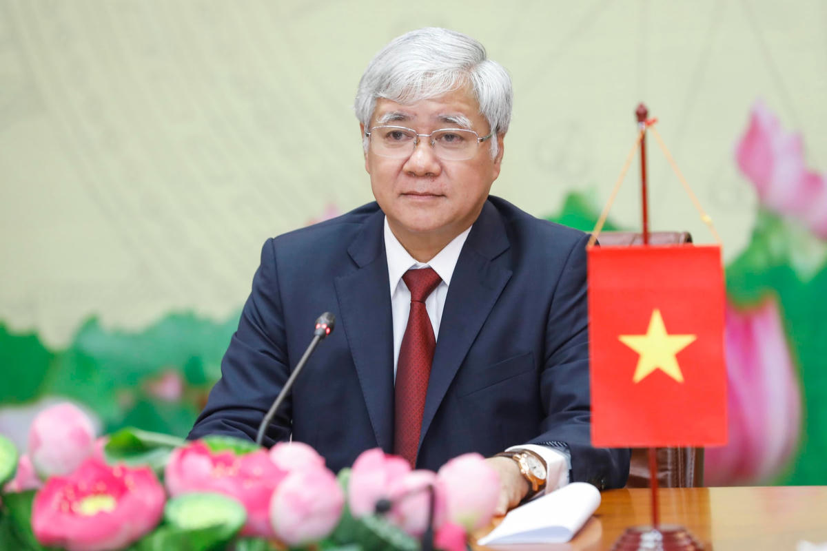 Bí thư Trung ương Đảng, Chủ tịch UBTƯ MTTQ Việt Nam Đỗ Văn Chiến. Ảnh: Quang Vinh.