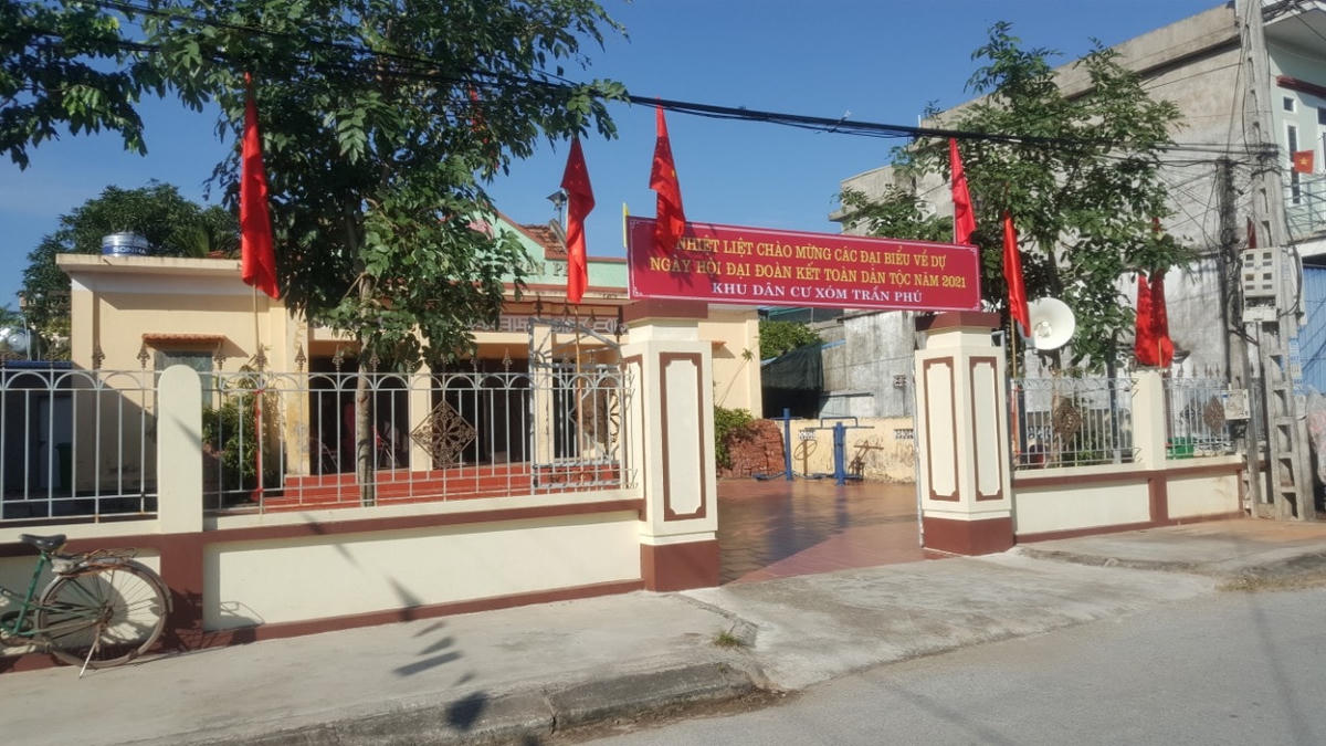 Ngày hội được xóm Trần Phú tổ chức tại Nhà văn hóa xóm.