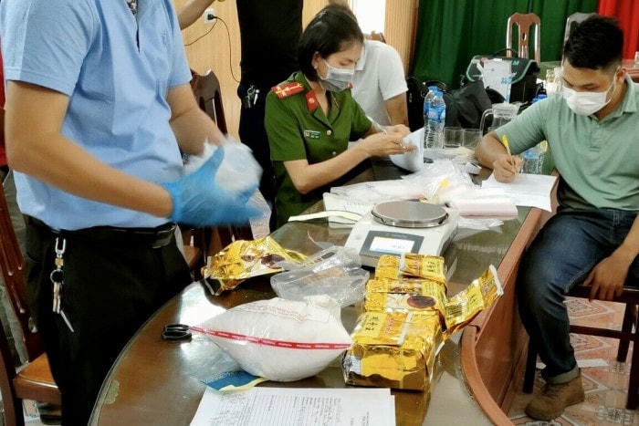 Số tang vật mà các lực lượng chức năng thu được.