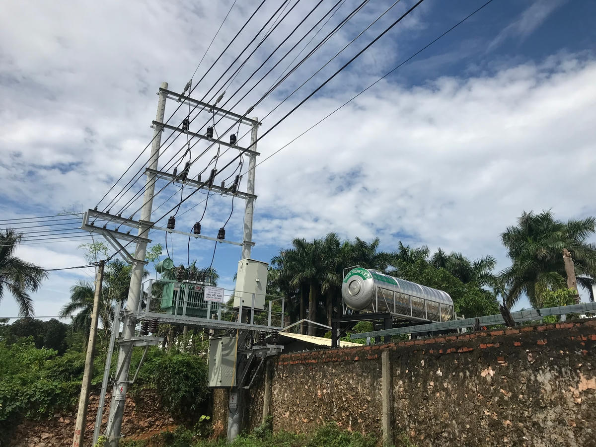Công ty đã chiếm dụng đất công để xây dựng trạm điện và bị xử phạt 5 triệu đồng.