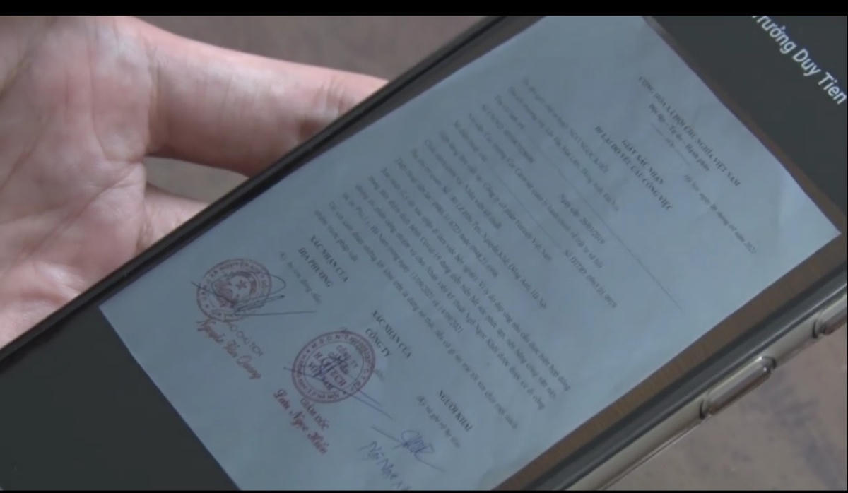 Giấy đi lại do Giám đốc Hiền "tự tạo" bằng công nghệ