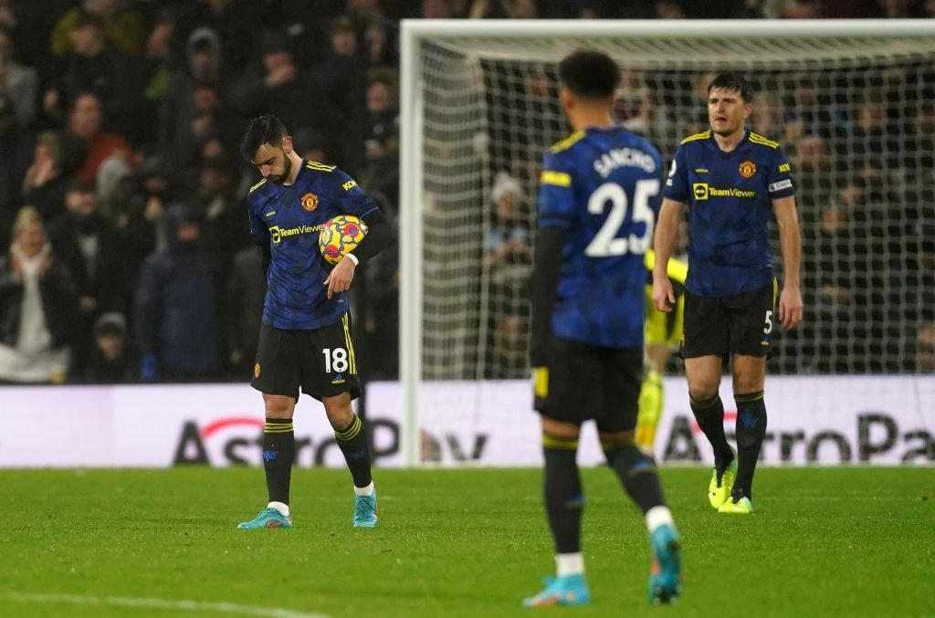 Sự thất vọng của các cầu thủ Man Utd sau khi để đối thủ gỡ hòa.