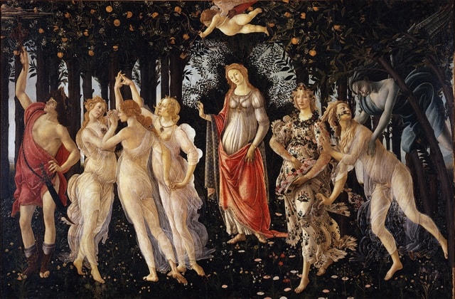 Bức "Primavera" của danh họa Botticelli.  