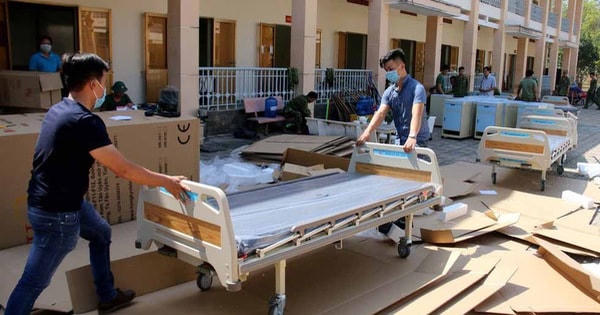 Bệnh viện dã chiến Củ Chi được chuẩn bị đầy đủ trang thiết bị.  