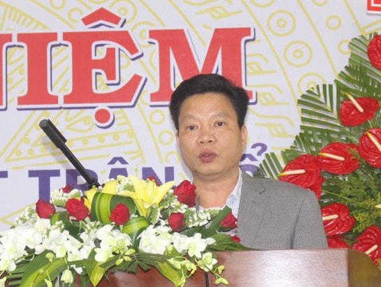 Ông Lưu Văn Trung, Phó Bí thư Thường trực Tỉnh uỷ Đắk Nông phát biểu tại buổi lễ.