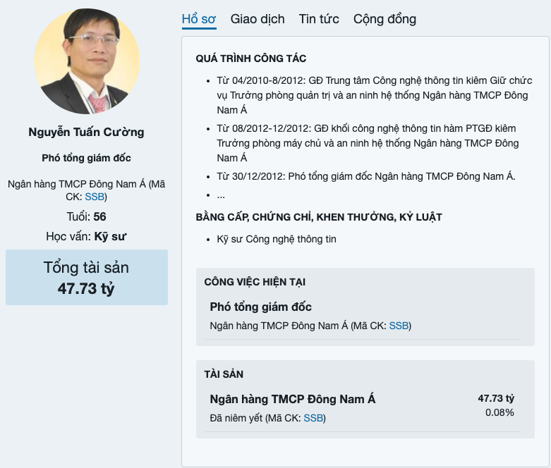 Phó Tổng giám đốc SeABank đăng ký bán hơn 33 nghìn cổ phiếu SSB