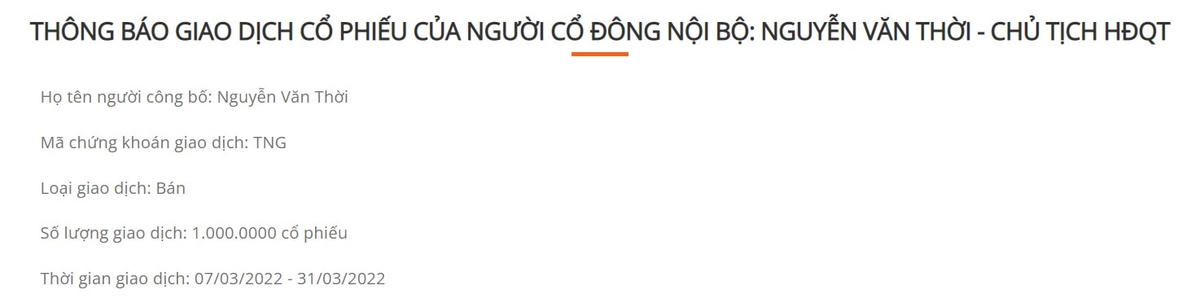 Nguồn: TNG