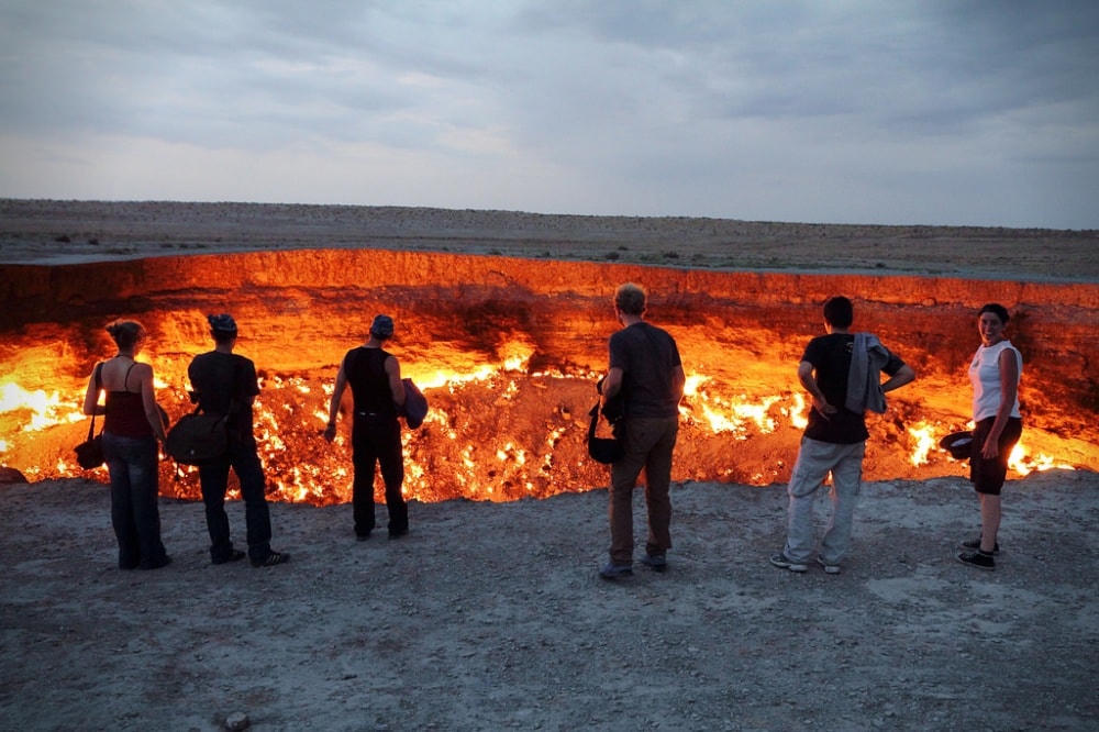 Hố địa ngục Darvaza, Turkmenistan. (Nguồn: B.S).