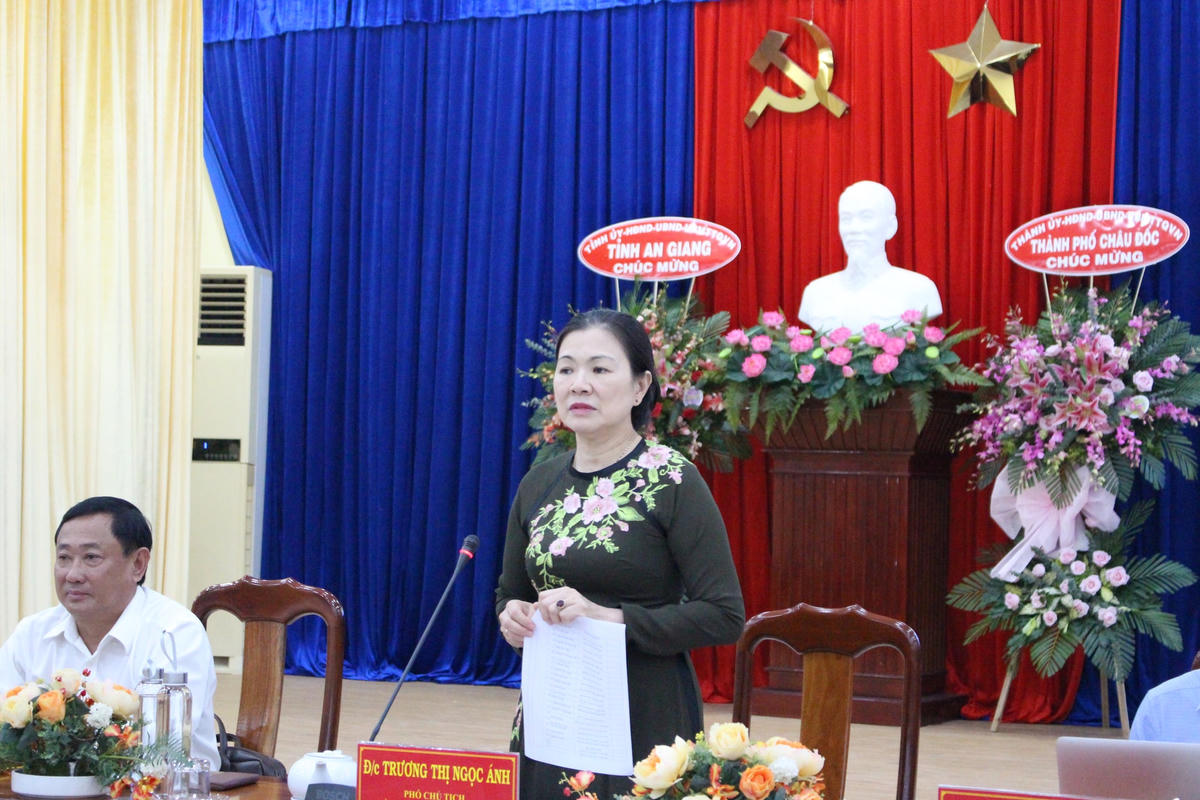 Phó Chủ tịch Trương Thị Ngọc Ánh phát biểu tại Tọa đàm.