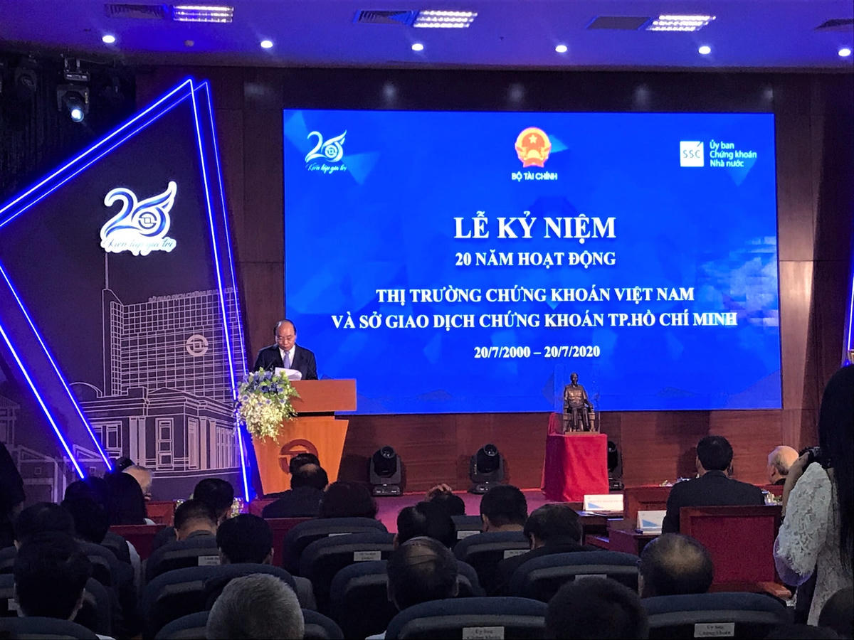 Thủ tướng Nguyễn Xuân Phúc phát biểu tại lễ kỷ niệm. Ảnh: Hồng Phúc.