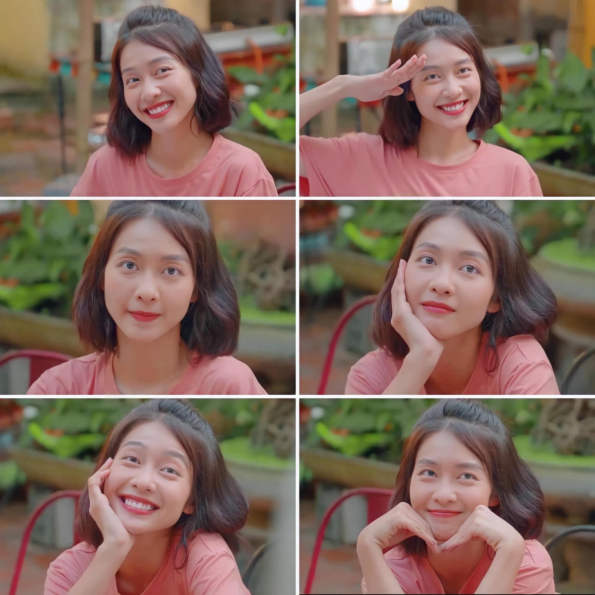Tuệ Nhi liên tục có những biểu hiện đáng yêu thể hiện trước mặt crush. Ảnh: FBNV