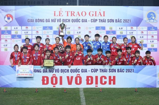 Thành phố Hồ Chí Minh I đang thâu tóm nhiều danh hiệu của bóng đá nữ nhiều năm qua. Ảnh: VFF.
