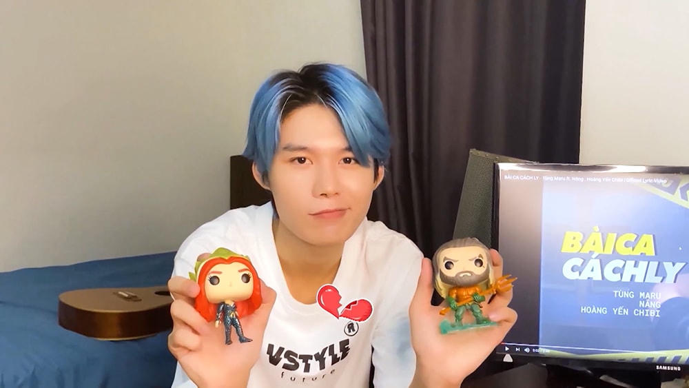 Vẻ mặt buồn của Lục Huy.