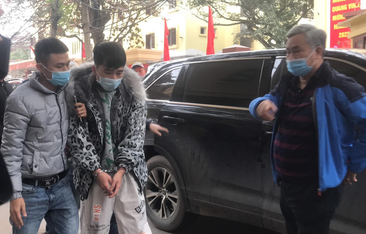 Nghi phạm Nguyễn Văn Nam được di lý từ tỉnh Thái Nguyên về TP Hải Phòng.