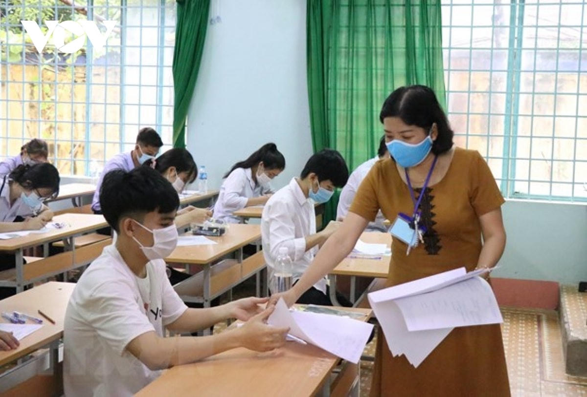 Một điểm thi tốt nghiệp THPT năm 2021. Nguồn: VOV.