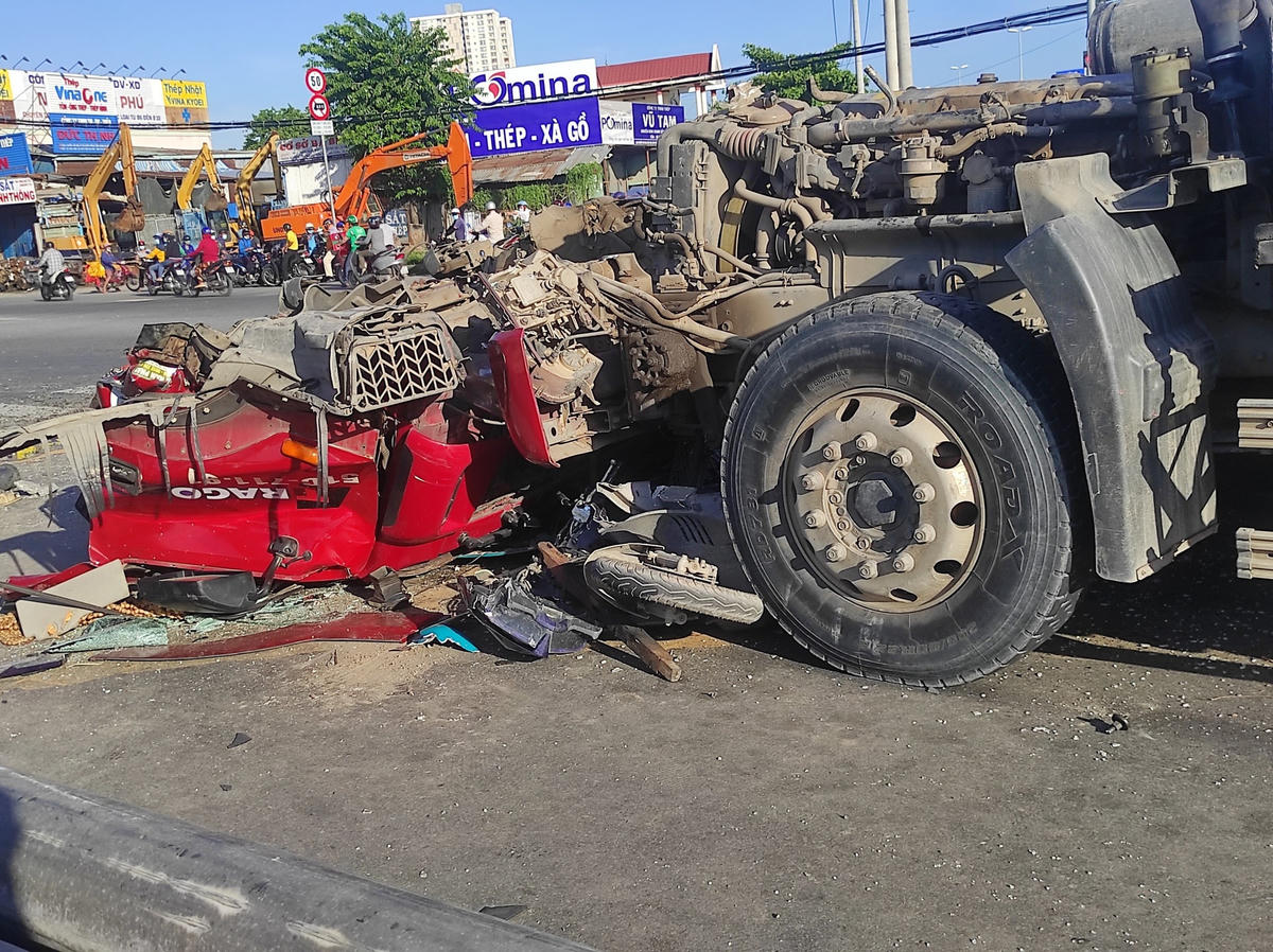 Hiện trường vụ tai nạn. Ảnh: TL.