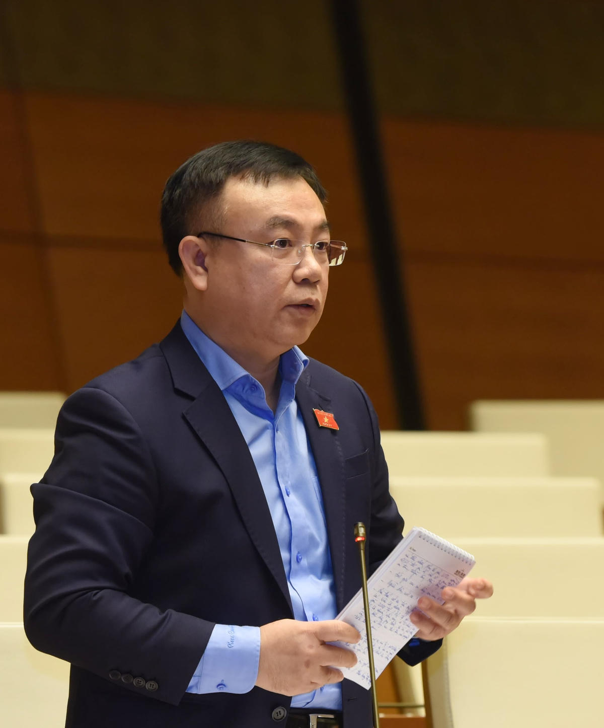 Đại biểu Nguyễn Công Long. Ảnh: Quang Vinh.