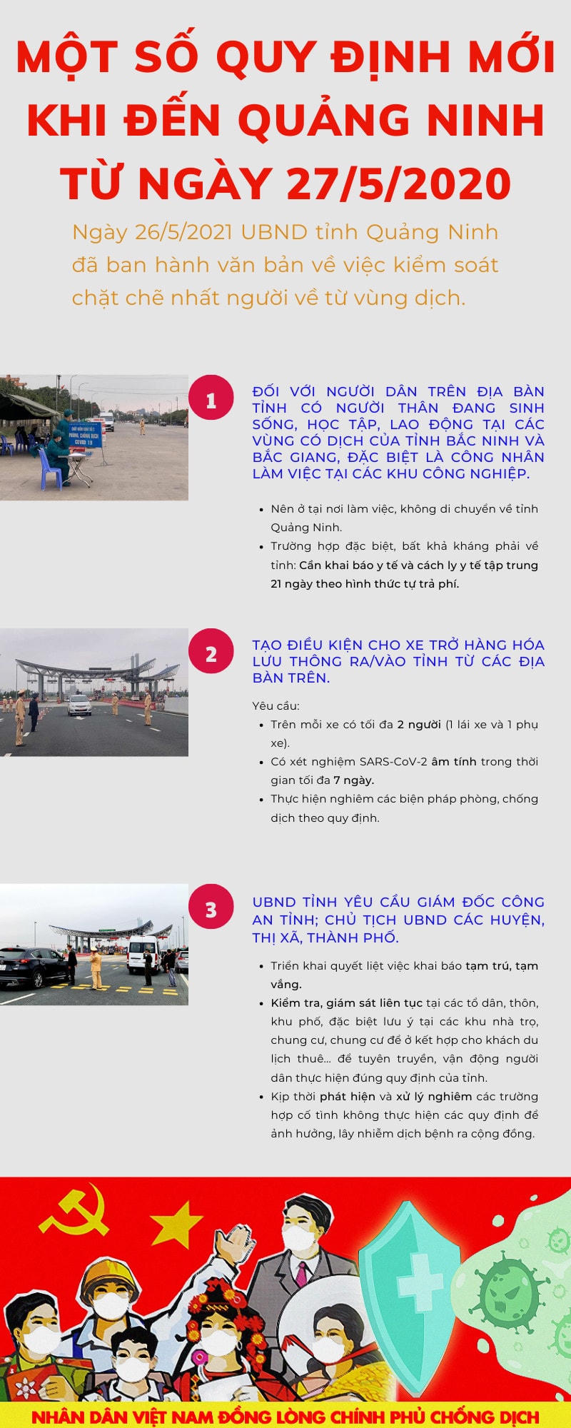 Quảng Ninh: Người từ vùng dịch trở về phải cách ly y tế tập trung 21 ngày theo hình thức tự trả phí