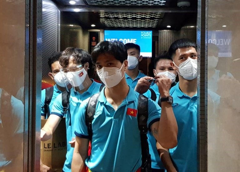 Công Phượng cùng đồng đội sẵn sàng cho trận gặp Trung Quốc. (Nguồn: VFF).