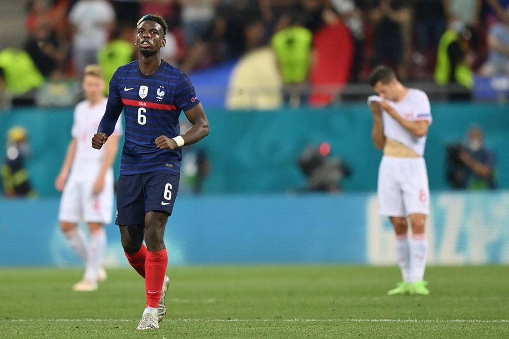 Pogba giúp Pháp dẫn trước 3-1. (Nguồn: Getty Images).