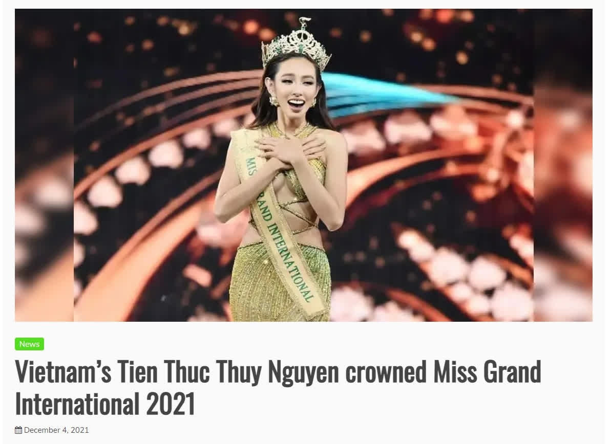 Truyền thông và khán giả quốc tế nói gì về chiến thắng của Thùy Tiên?