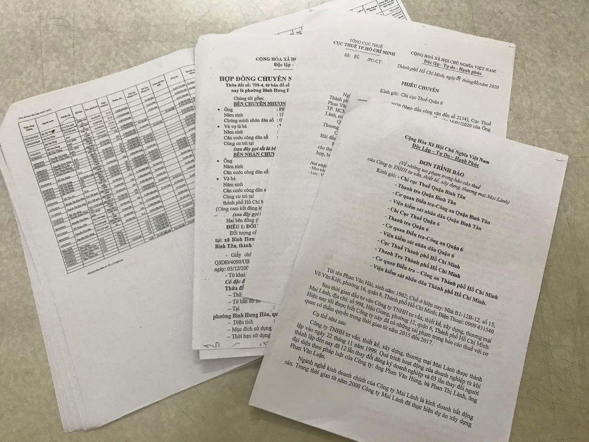 Các văn bản liên quan thể hiện khá rõ Công ty Mai Lành đã khai báo gian dối nhằm trốn thuế với số lượng lớn.